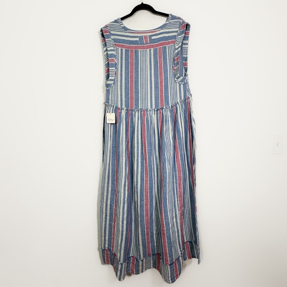 We The Free Surf Stripe Maxi Top size XS Oversized Fit NWT - Picture 5 of 11